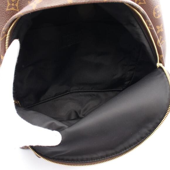 LOUIS VUITTON Brown Monogram Leather Backpack - Picture 4 of 11
